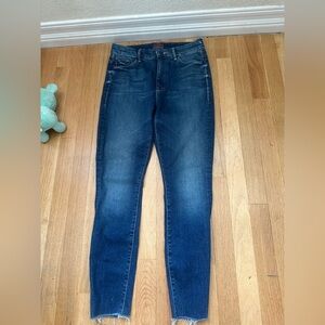 MOTHER - High Waisted Looker Ankle Fray